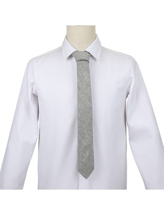 Luxe Skinny Tweed Herringbone Tie