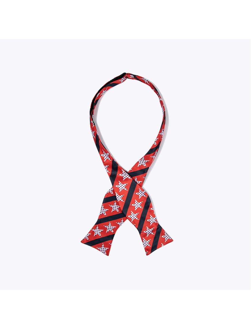 High Quality Printed American Flag Tie