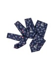 Navy blue nautical themed men's tie