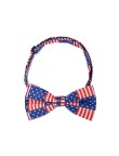 Geometric Square American Flag Men's Tie