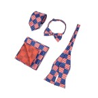 Geometric Square American Flag Men's Tie