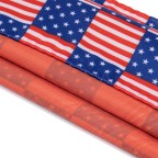 Geometric Square American Flag Men's Tie