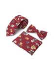 High Quality Red Floral Vintage Men's Tie