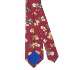 High Quality Red Floral Vintage Men's Tie