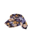 Men's Purple Floral Cotton Skinny Tie