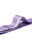 Embroidered jacquard panel designer tie