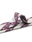 Palm Tree Bar Striped Silk Tie