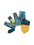 Ocean blue Great Barrier Reef style digital print tie