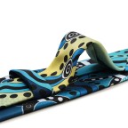 Ocean blue Great Barrier Reef style digital print tie