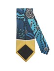 Ocean blue Great Barrier Reef style digital print tie