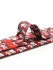 Luxury Silk Camouflage Red Men's Tie