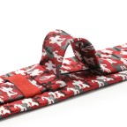Luxury Silk Camouflage Red Men's Tie