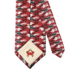 Luxury Silk Camouflage Red Men's Tie