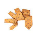 Orange Fox Face Jacquard Men's Tie