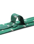 Emerald green animal print tie