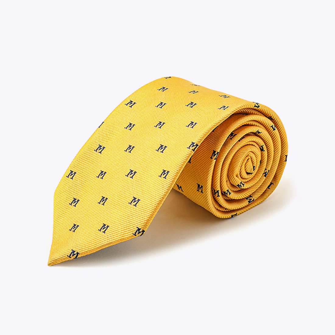 Luxurious Letter M Twill Silk Tie