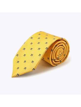 Luxurious Letter M Twill Silk Tie