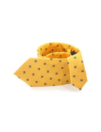 Luxurious Letter M Twill Silk Tie