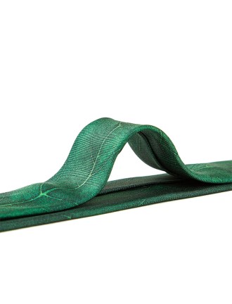 Men's Silk Emerald Leaf Pattern Tie