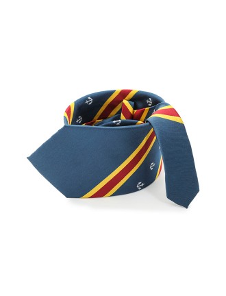 Men's Blue Yacht Jacquard Tie