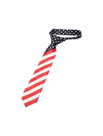 American stars and stripes print tie