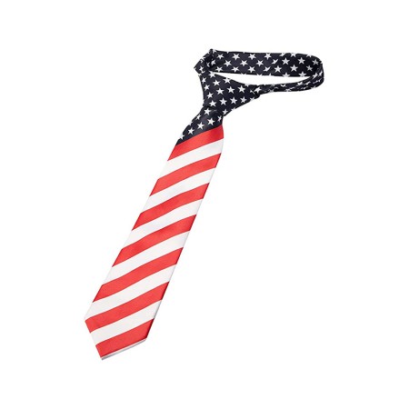American stars and stripes print tie