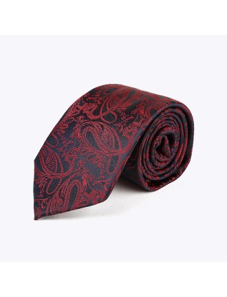 Fashionable men's paisley jacquard tie