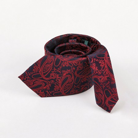 Fashionable men's paisley jacquard tie