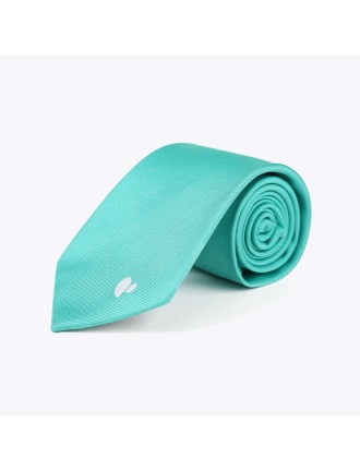 Solid color silky jacquard tie
