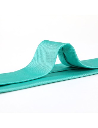 Solid color silky jacquard tie