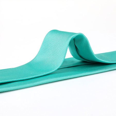 Solid color silky jacquard tie