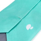Solid color silky jacquard tie
