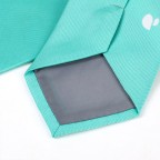 Solid color silky jacquard tie