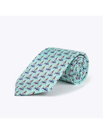 Silk Printed Nautical Sailing Tie