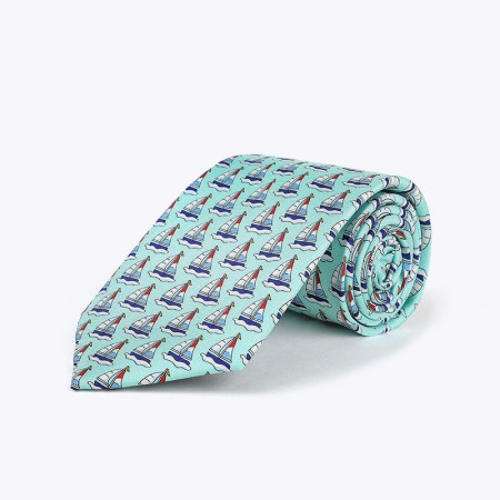 Silk Printed Nautical Sailing Tie