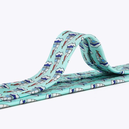 Silk Printed Nautical Sailing Tie
