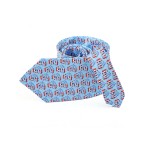 American blue flag patriotic palm tree print tie