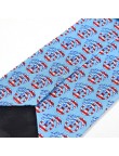 American blue flag patriotic palm tree print tie