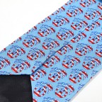 American blue flag patriotic palm tree print tie