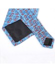 American blue flag patriotic palm tree print tie